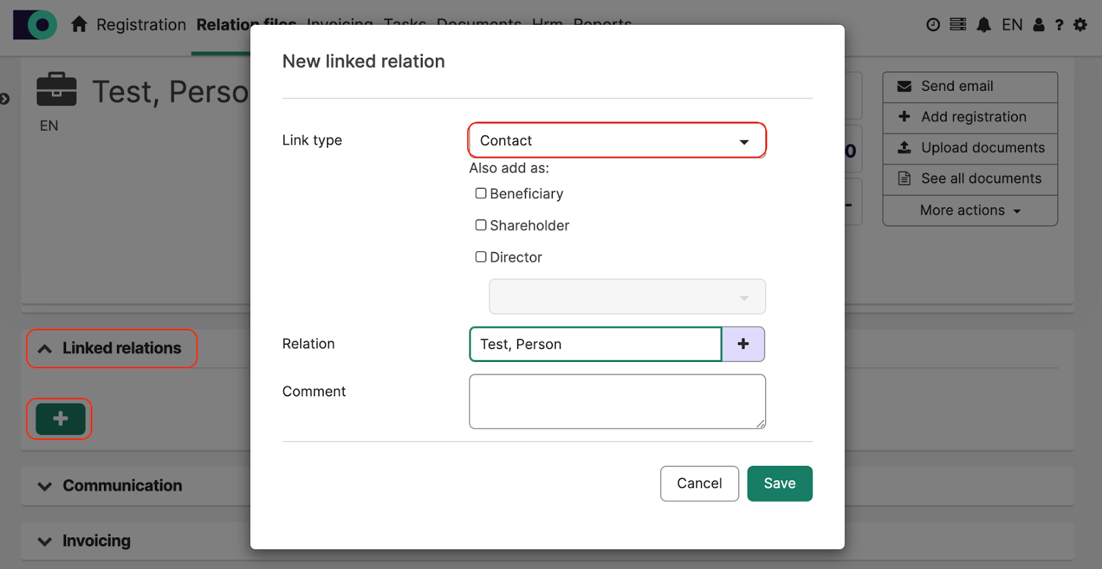 AdminPulse contact person requirement